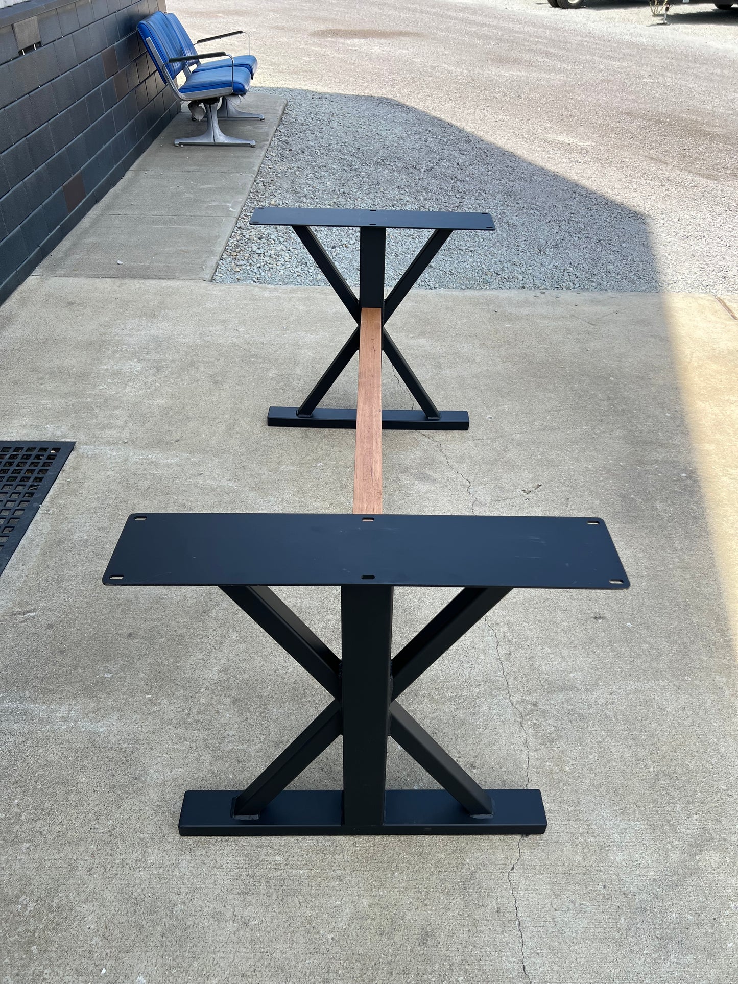 Trestle Table legs, Metal Table Legs, Farmhouse Trestle Table Base, Industrial Style