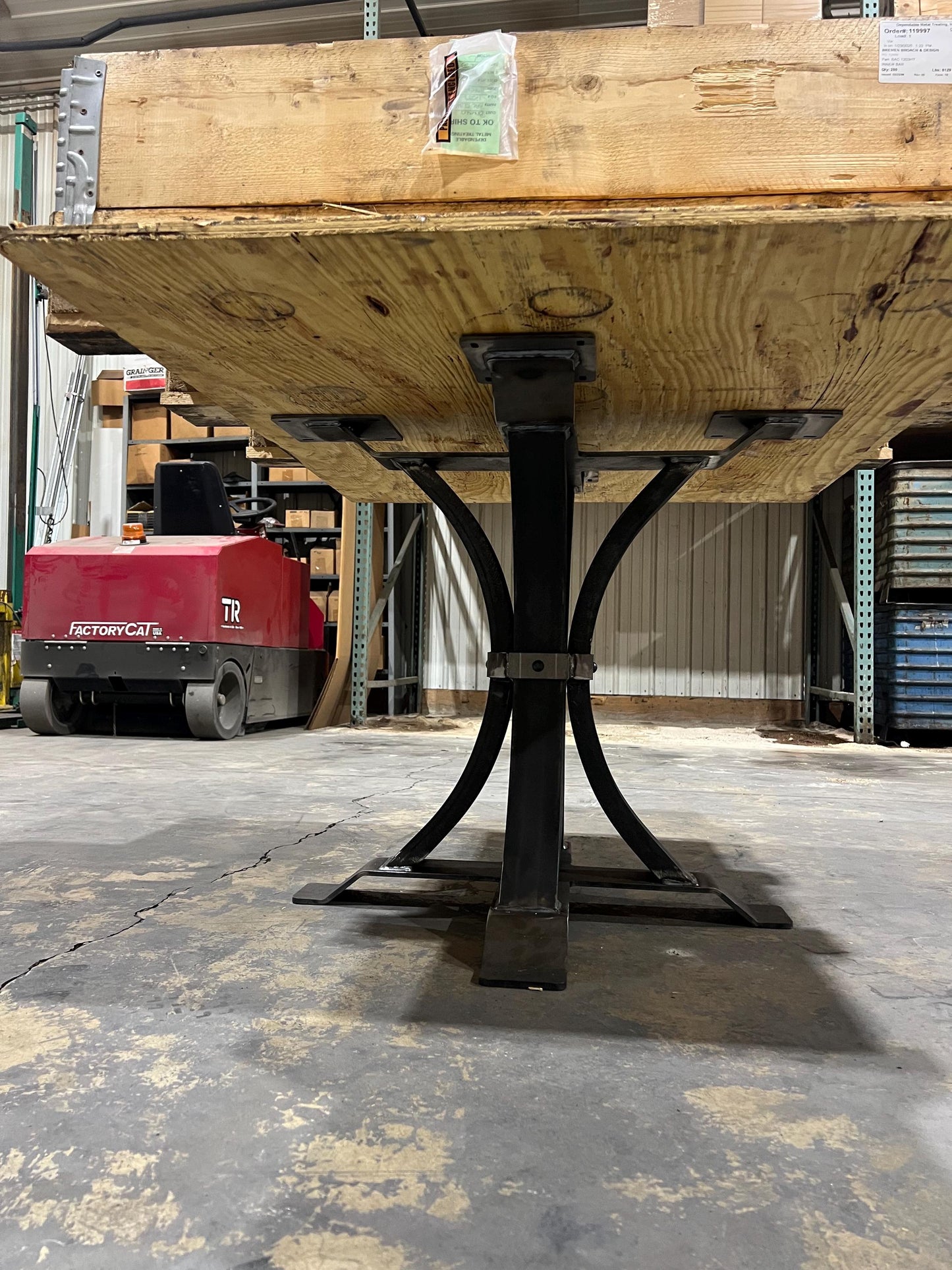 Steel Pedestal Table Legs, Hourglass Table Legs, Heavy Duty Table Legs