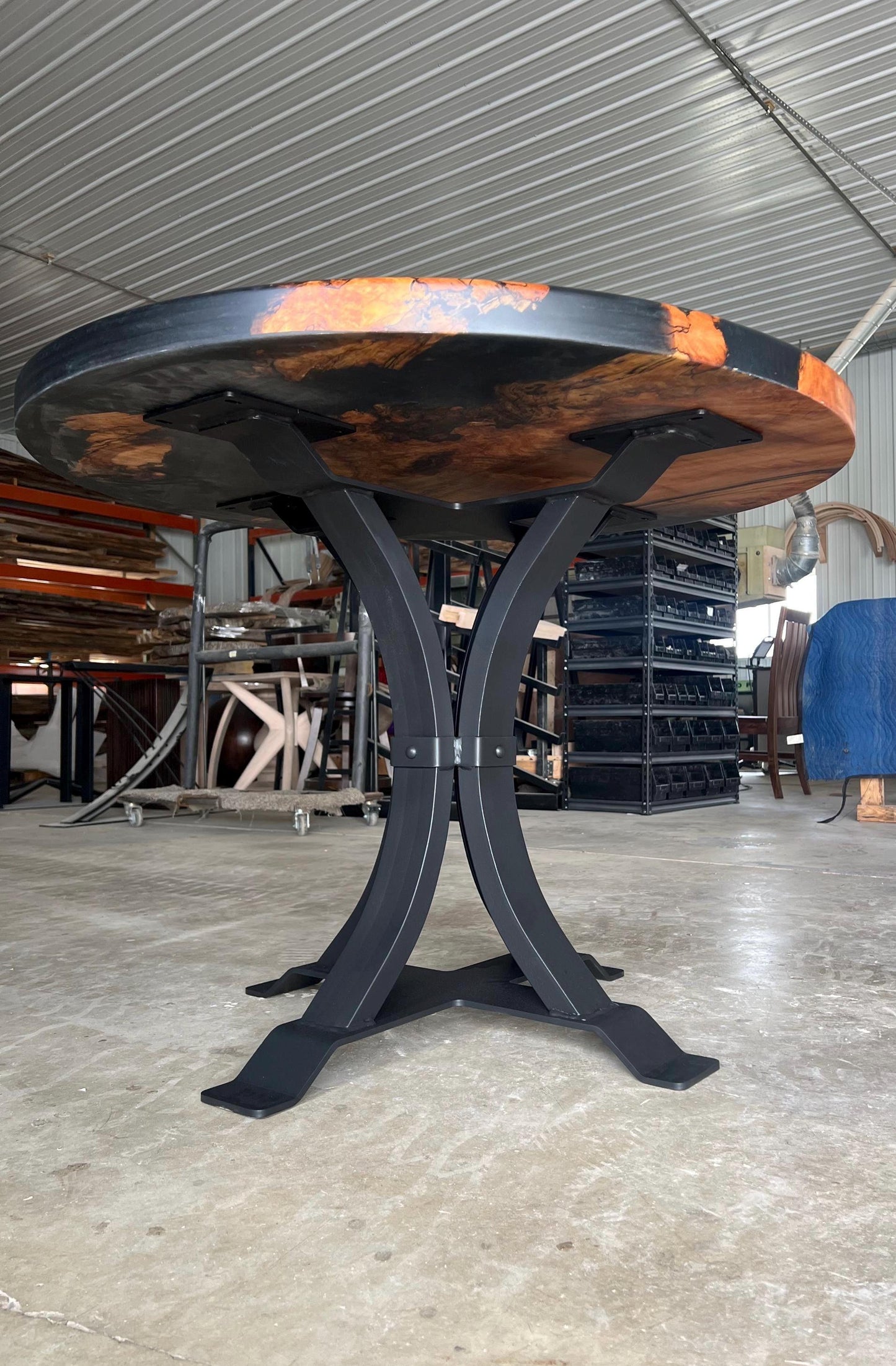 Steel Pedestal Table Legs, Hourglass Table Legs, Heavy Duty Table Legs