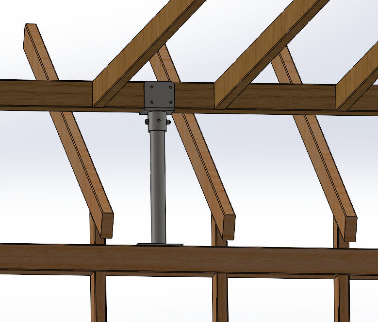 Roof Riser Bracket , Deck riser Bracket, Steel, Roof Bracket, Rafter Bracket, 4x4 beam bracket, carport, pergola, Summit Roof