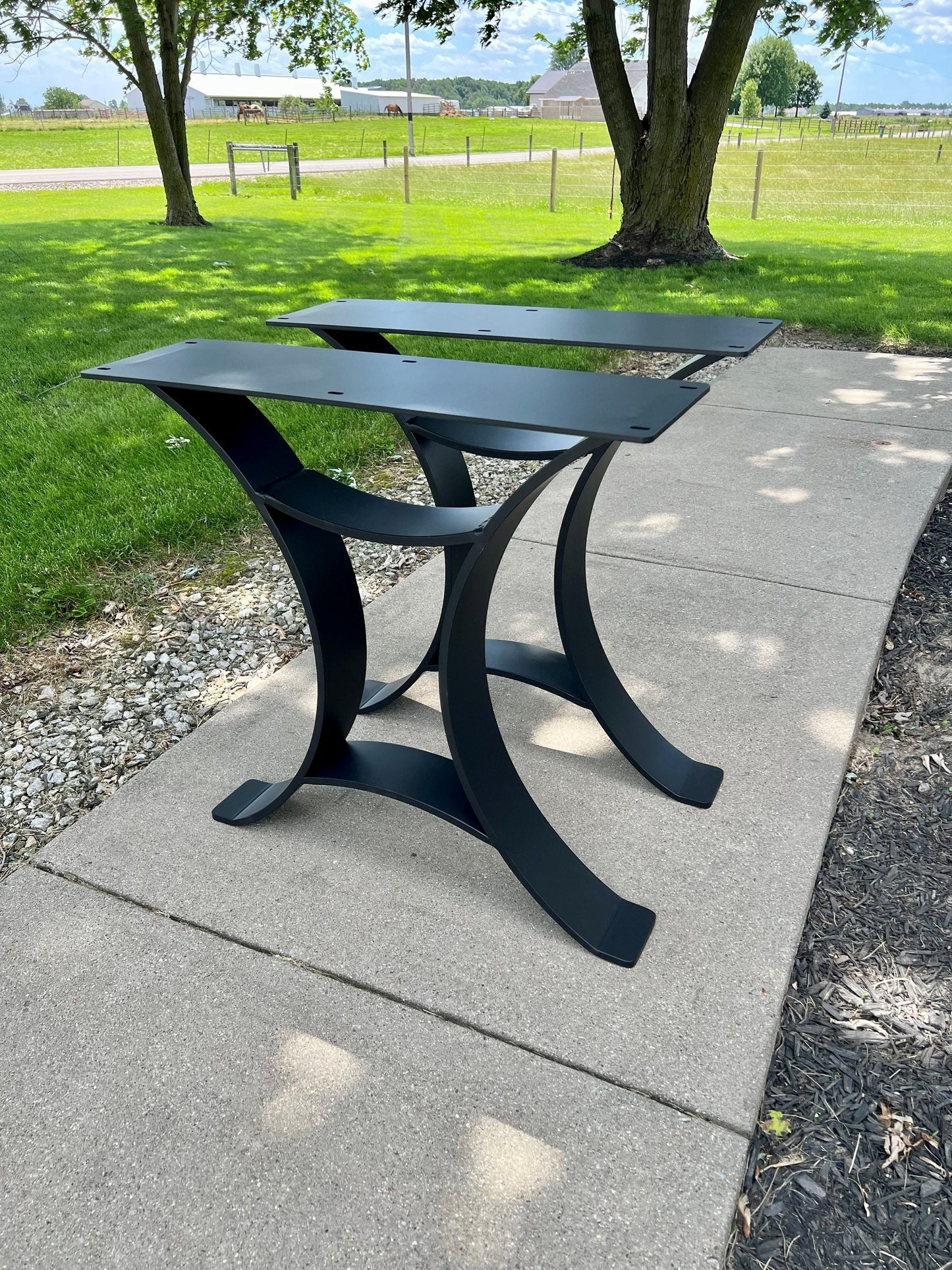 Golden Gate Table Leg Set, Steel Table Legs, Metal Table Legs