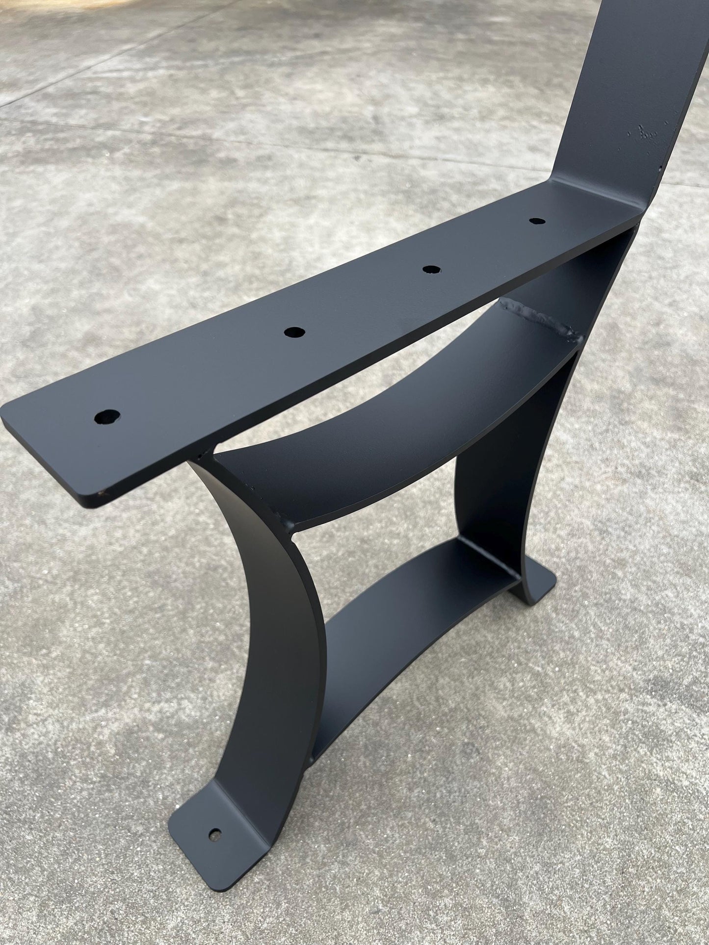 Park Bench Legs • Memorial Bench Legs with backrest • Bolt down legs • Poly Bench • Outdoor Bench Legs