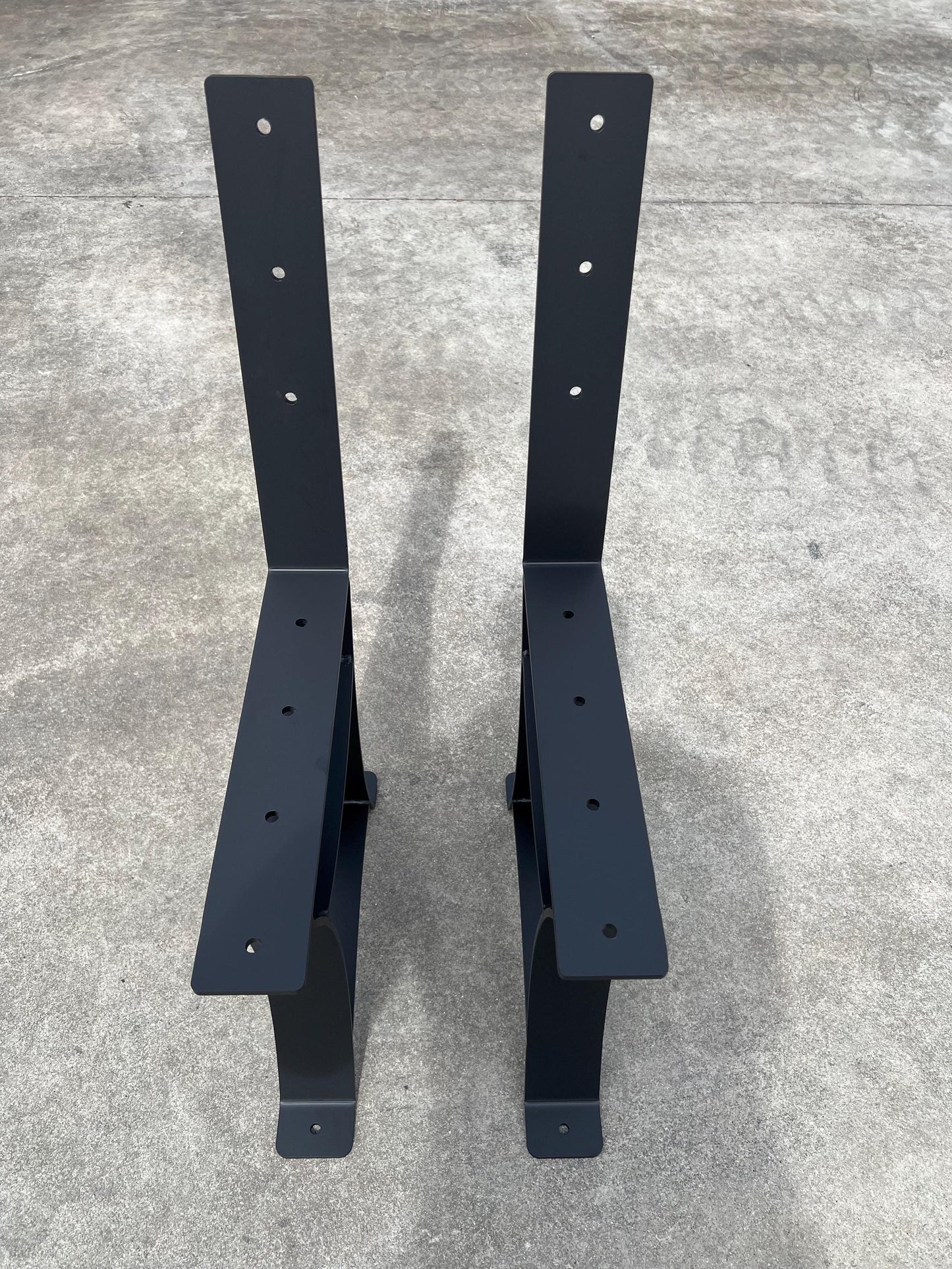 Park Bench Legs • Memorial Bench Legs with backrest • Bolt down legs • Poly Bench • Outdoor Bench Legs