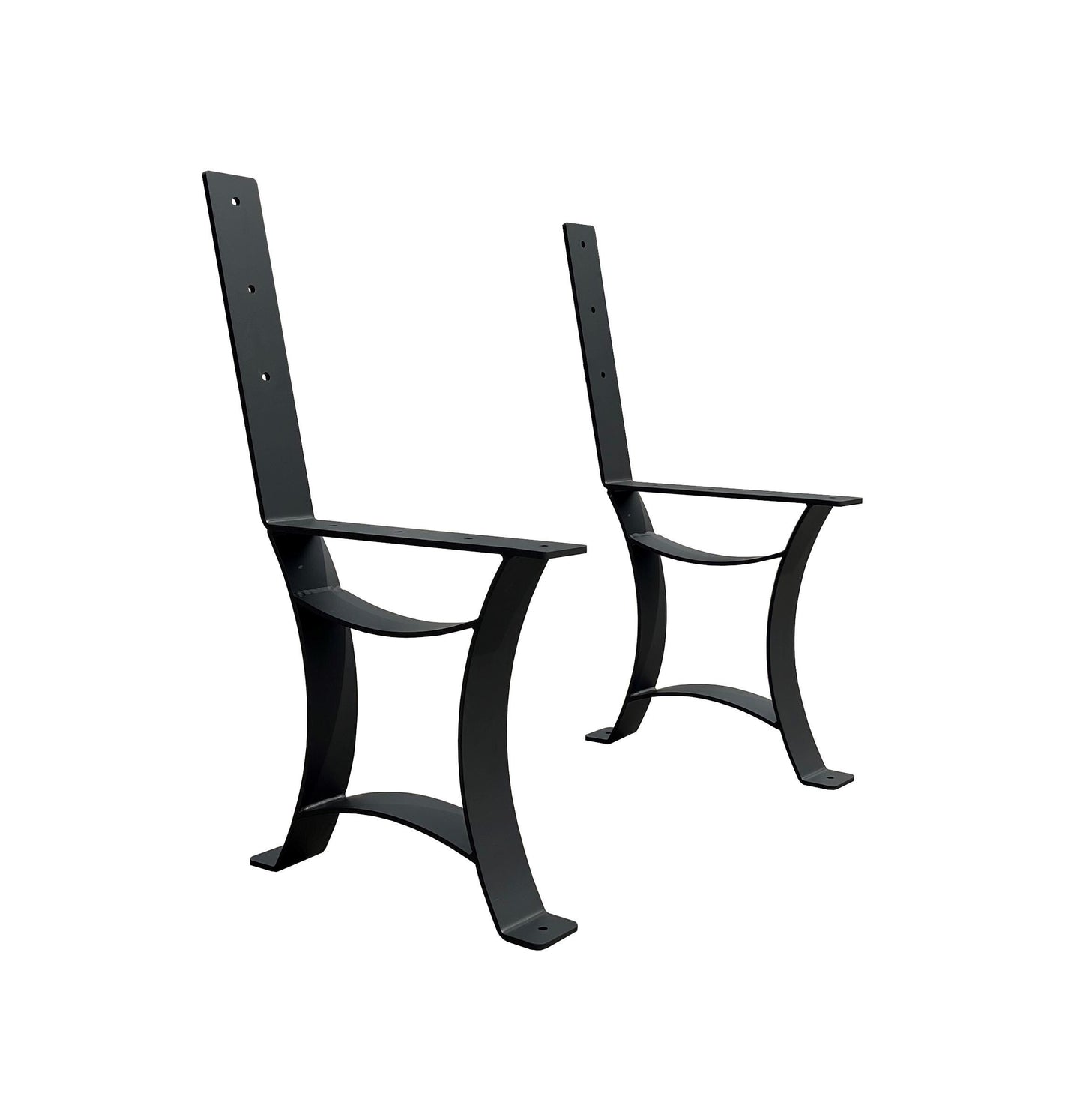 Park Bench Legs • Memorial Bench Legs with backrest • Bolt down legs • Poly Bench • Outdoor Bench Legs