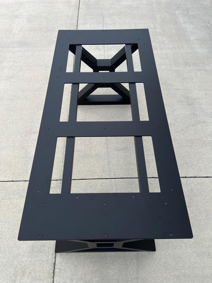 Heavy Duty Farmhouse Granite Table Base with Carriage Plate