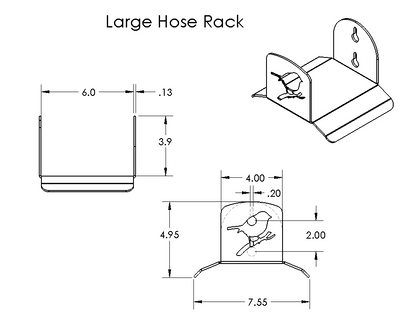Hose Holder Bracket with Bird