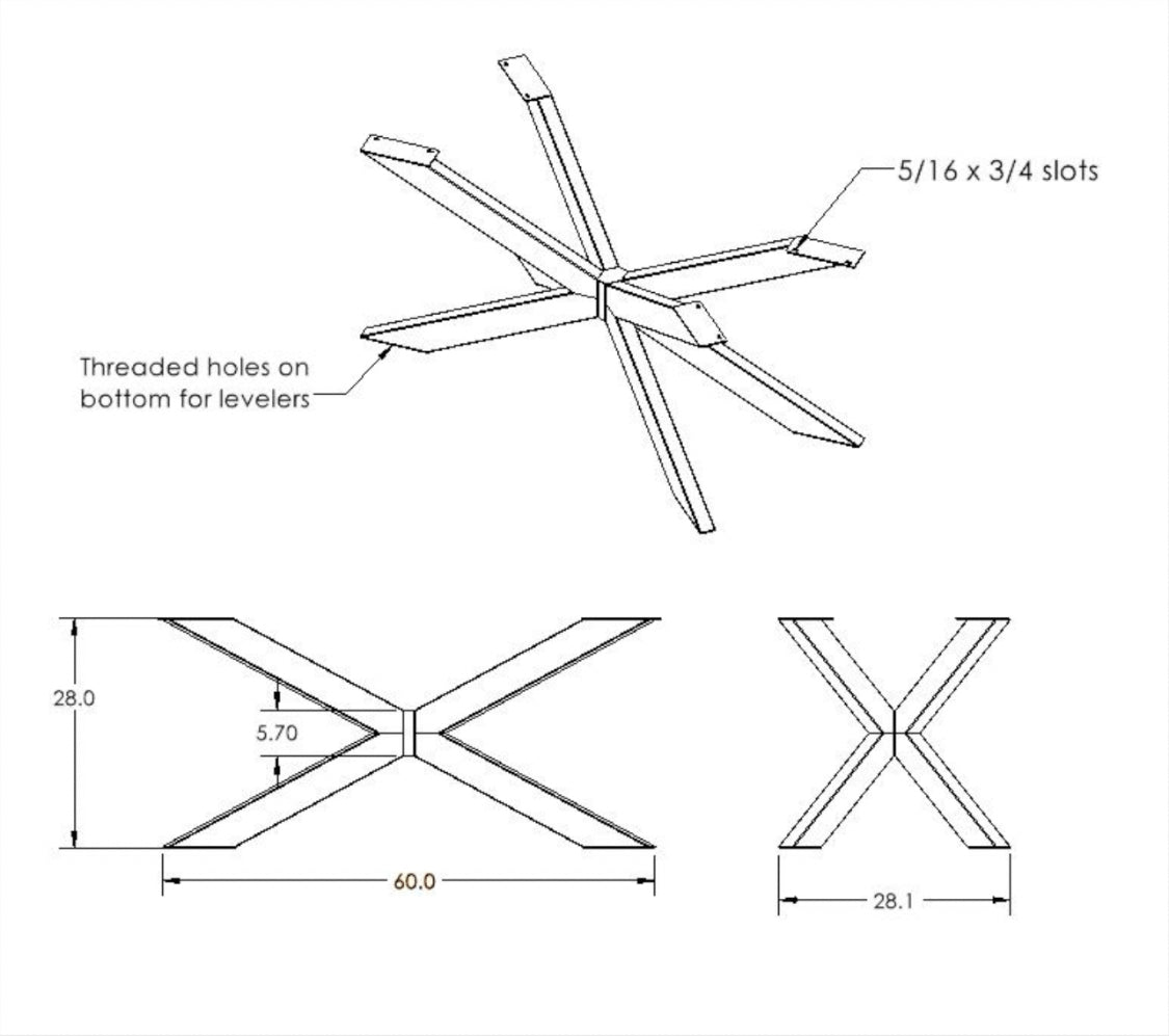 Unique Metal Spider base