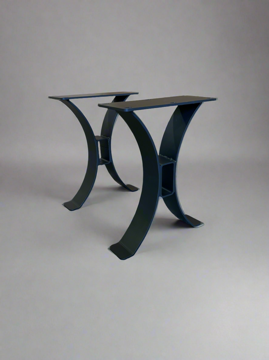 Curved Beam Bench Leg Set, Bench Legs, Steel Curved Table Legs