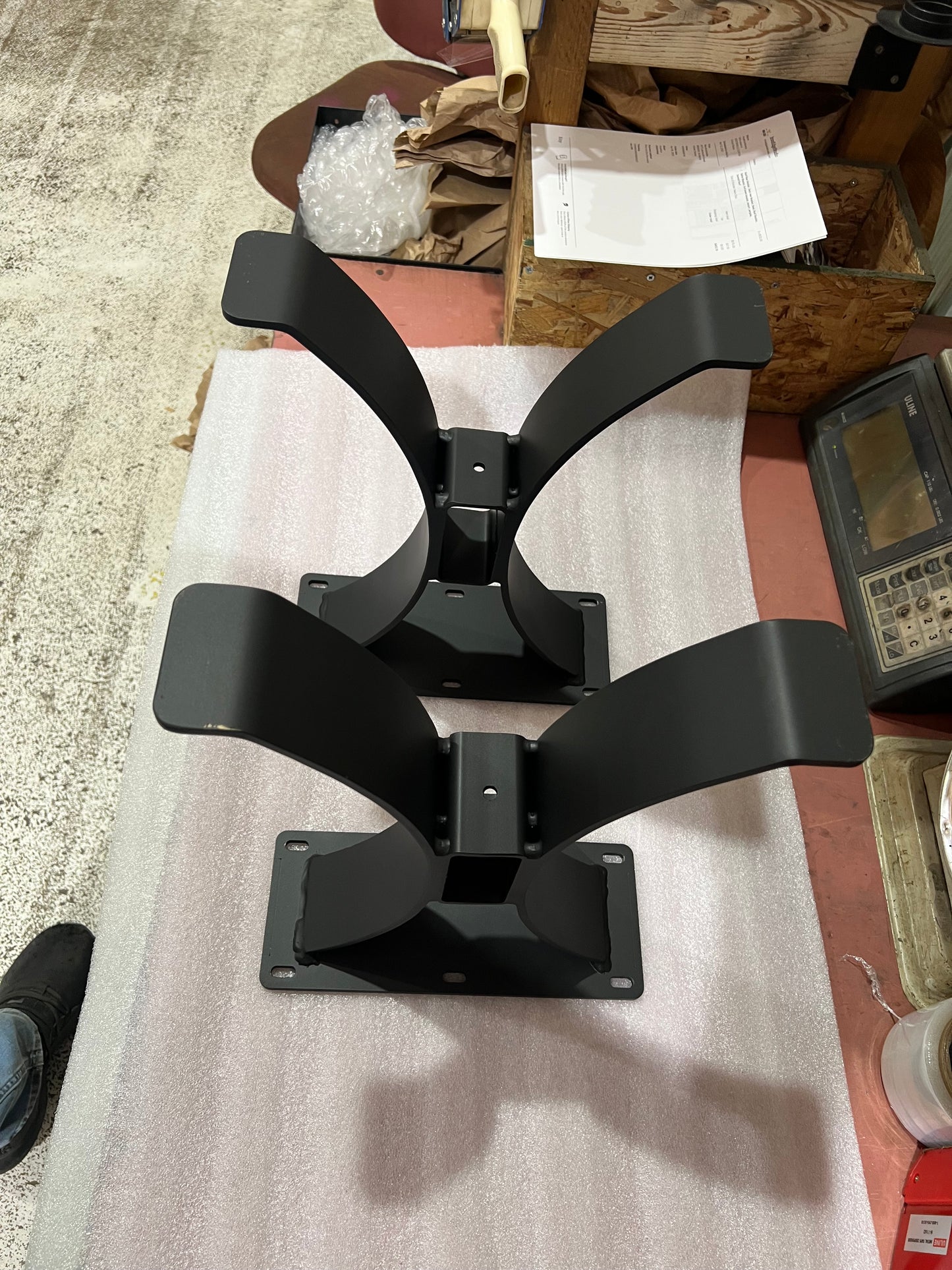 Curved Beam Bench Leg Set, Bench Legs, Steel Curved Table Legs