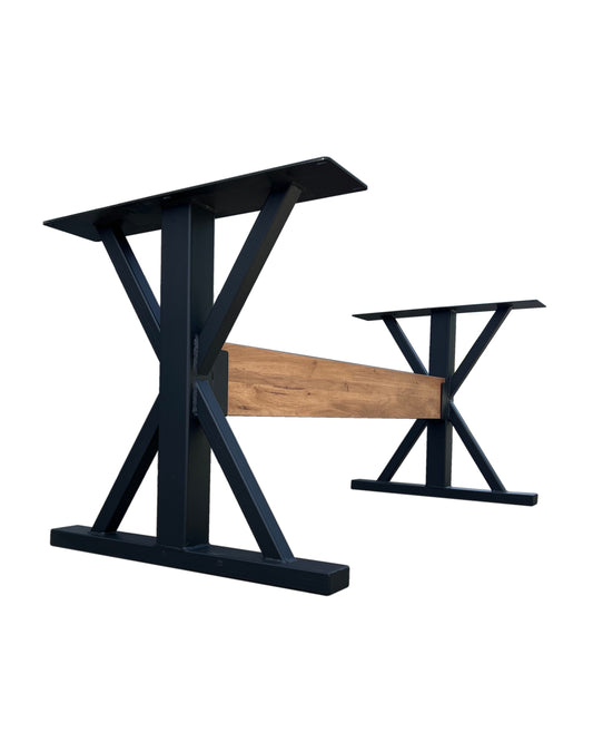 Trestle Table legs, Metal Table Legs, Farmhouse Trestle Table Base, Industrial Style