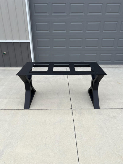 Heavy Duty Farmhouse Granite Table Base with Carriage Plate