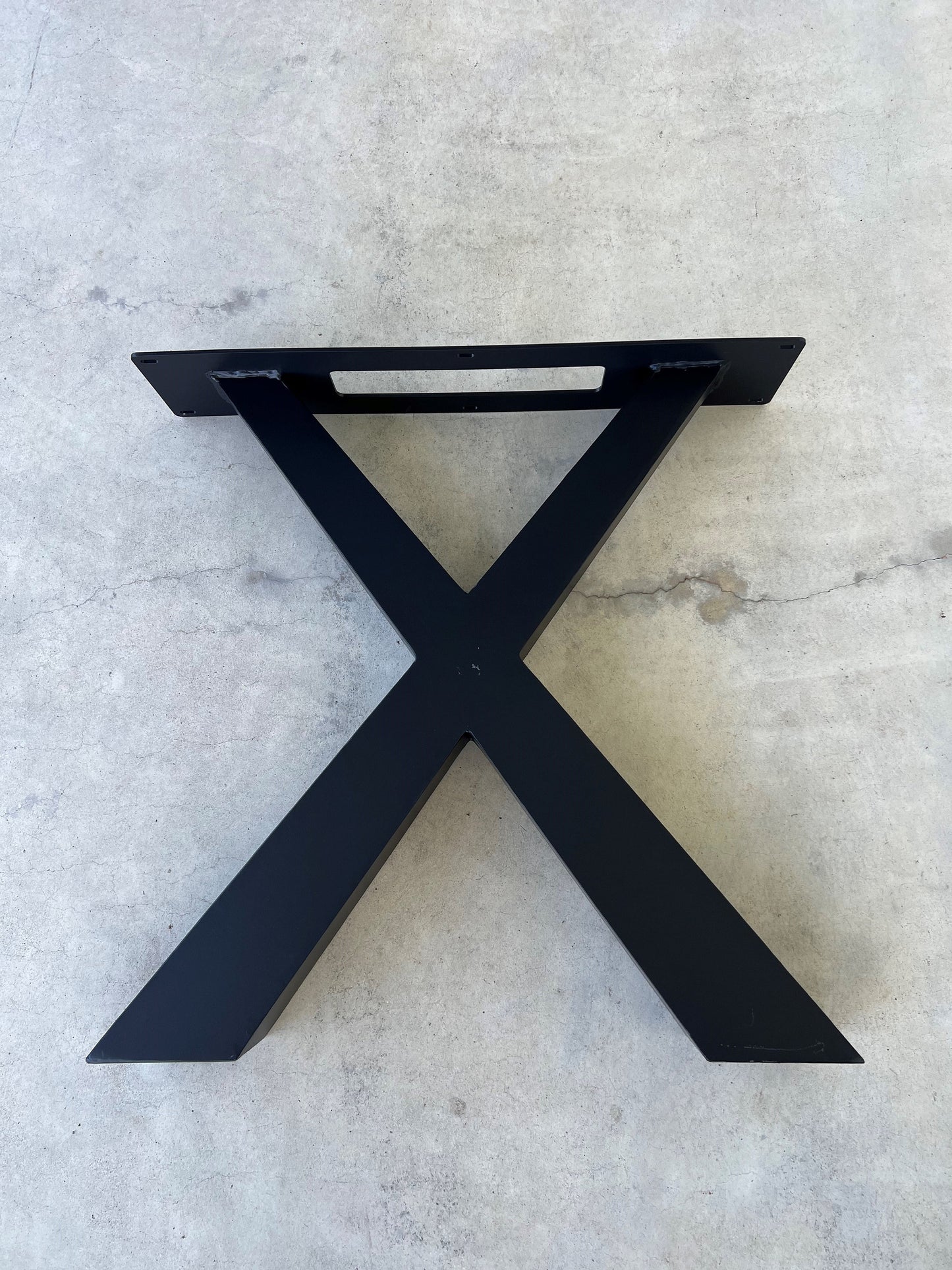 Steel X-Frame Table Leg Set with Taper