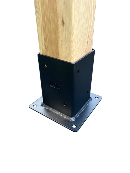 4x4 Beam Base Bracket, Heavy Duty