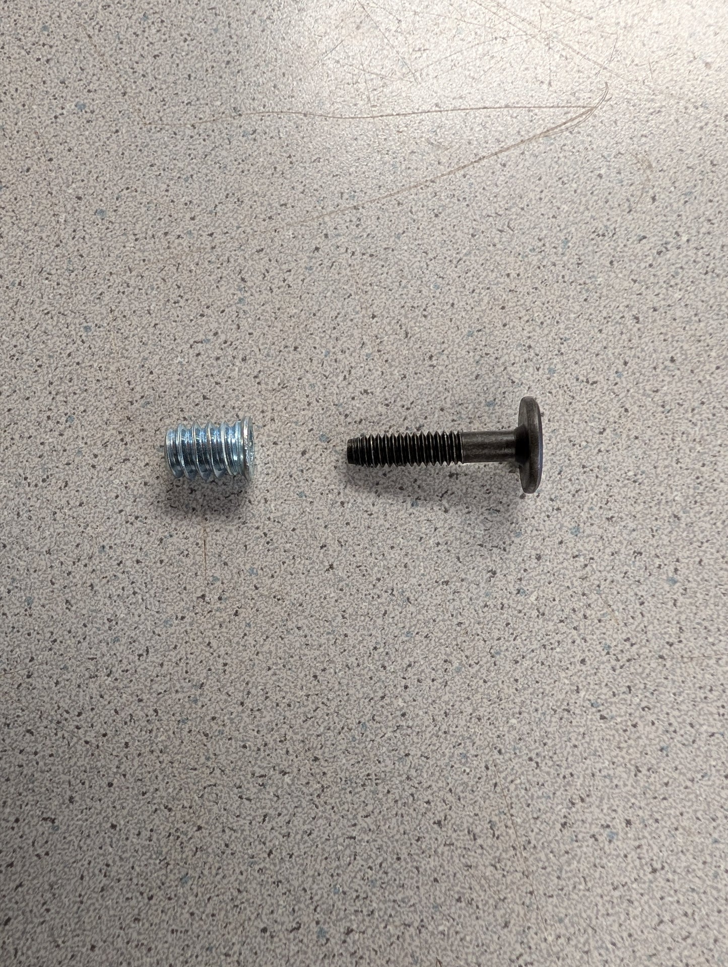 1/4" Threaded inserts and Furniture Bolts, Pack of 8,12,16,24