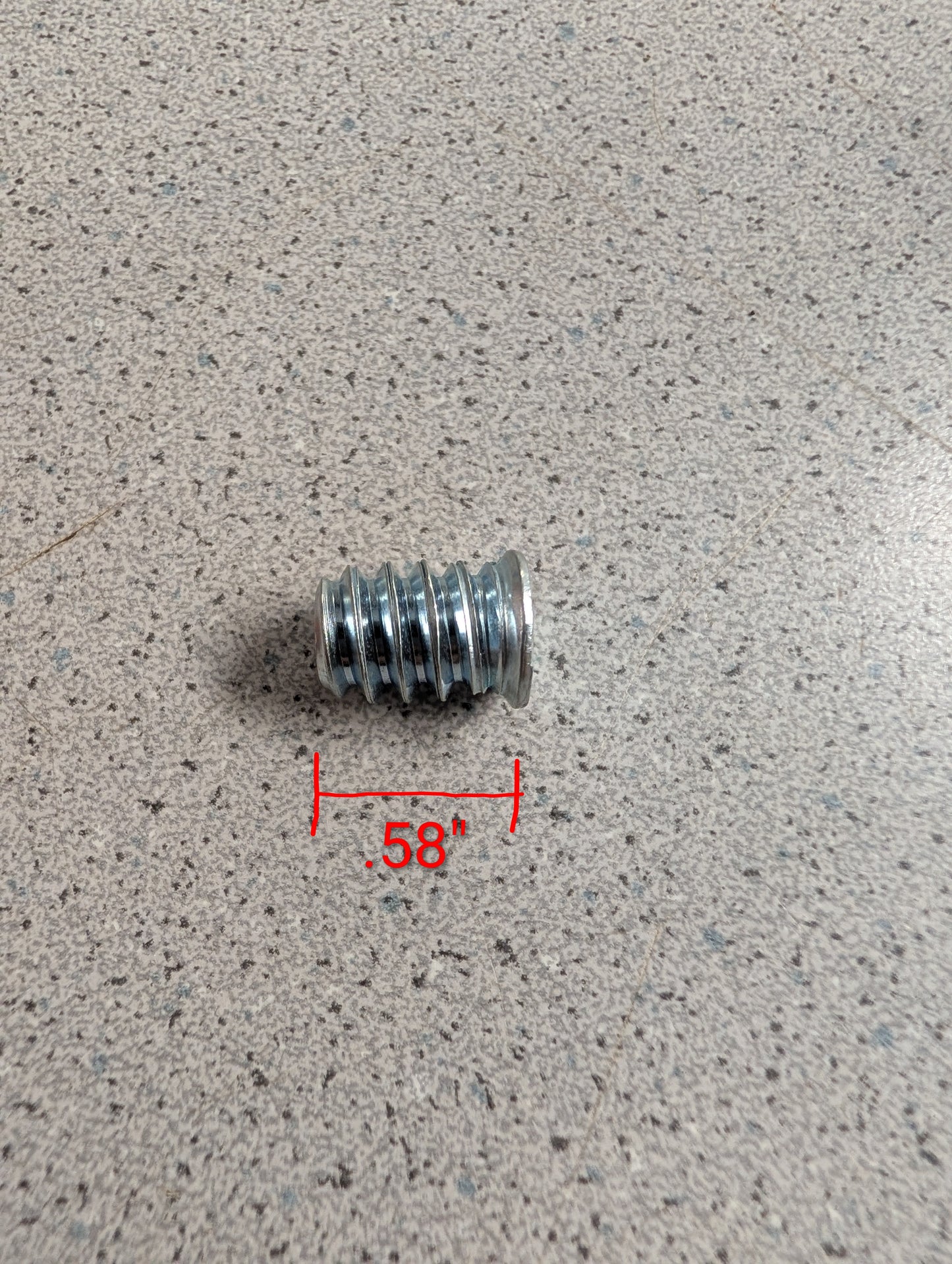 1/4" Threaded inserts and Furniture Bolts, Pack of 8,12,16,24